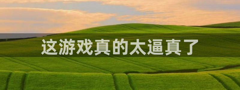 杏悦娱乐注册账号怎么注销：这游戏真的太逼真了