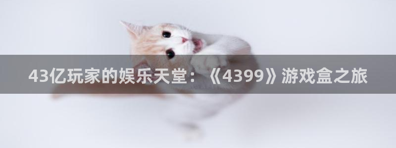 杏悦平台官网注册：43亿玩家的娱乐天堂：《4399》游戏盒之